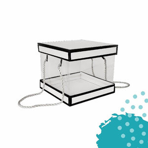 Caja de Cartón | tamaño 8.5" x 8.5" x 7" | Blanco