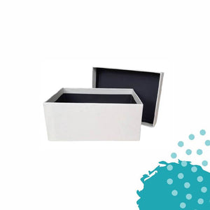 Caja de Cartón | tamaño 6" x 8" x 3.5" | Blanco hueso