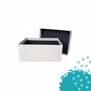 Caja de Cartón | tamaño 6.75" x 8.5" x 4" | Blanco hueso