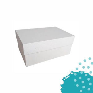 Caja de Cartón | tamaño 9" x 11" x 5" | Blanco hueso