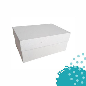 Caja de Cartón | tamaño 10" x 11.75" x 5.5" | Blanco hueso